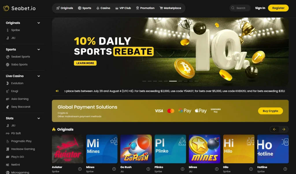 homepage seabet